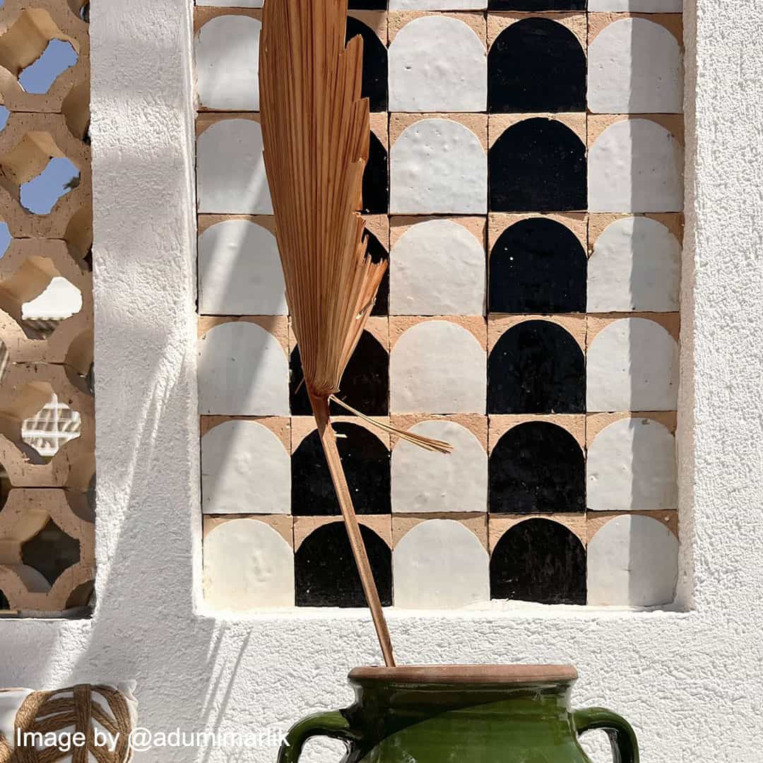 Black Arch Terracotta Zellige - Image 6
