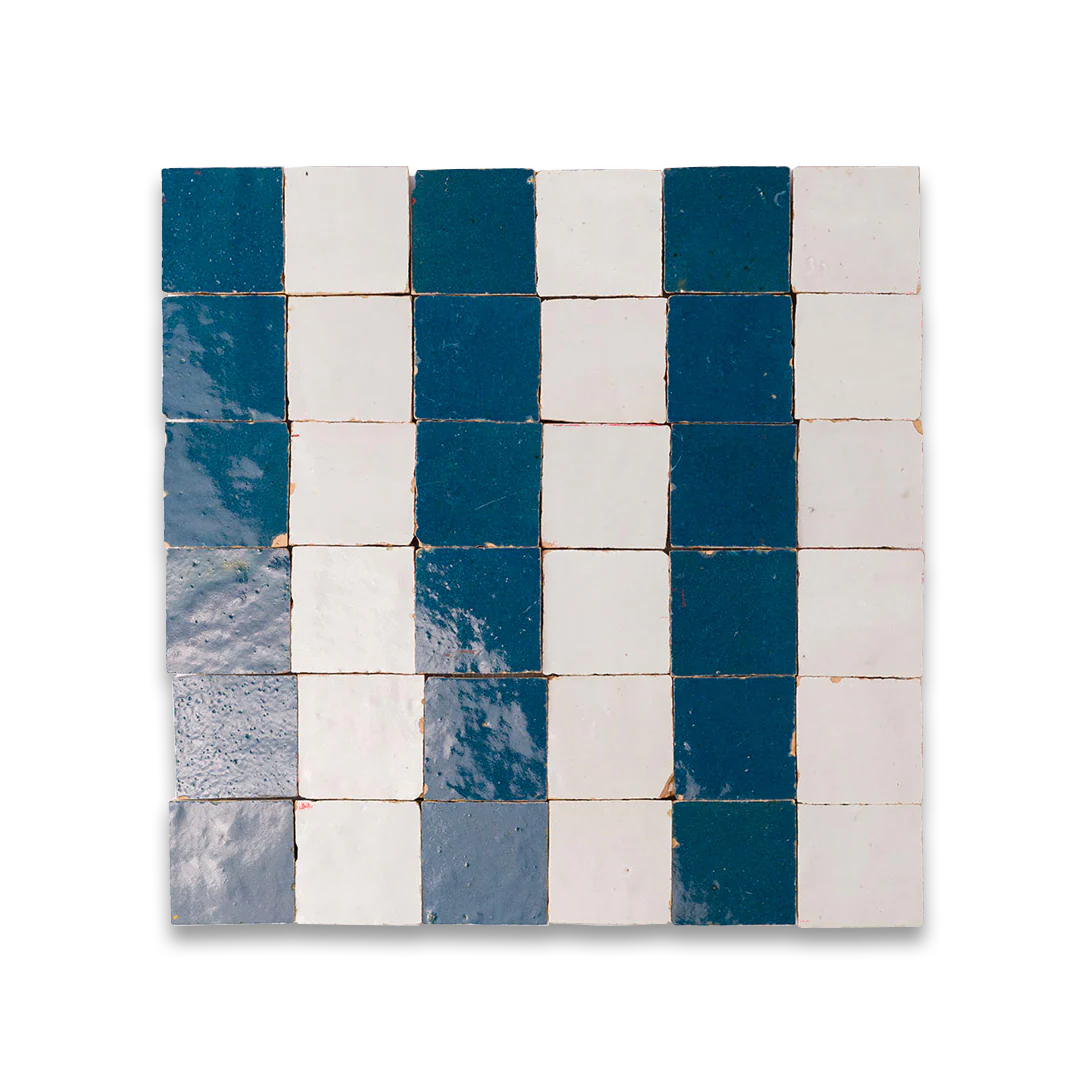 Blue Marine Stripes Zellige
