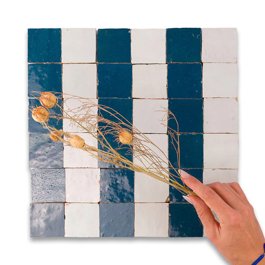 Blue Marine Stripes Zellige - Image 6