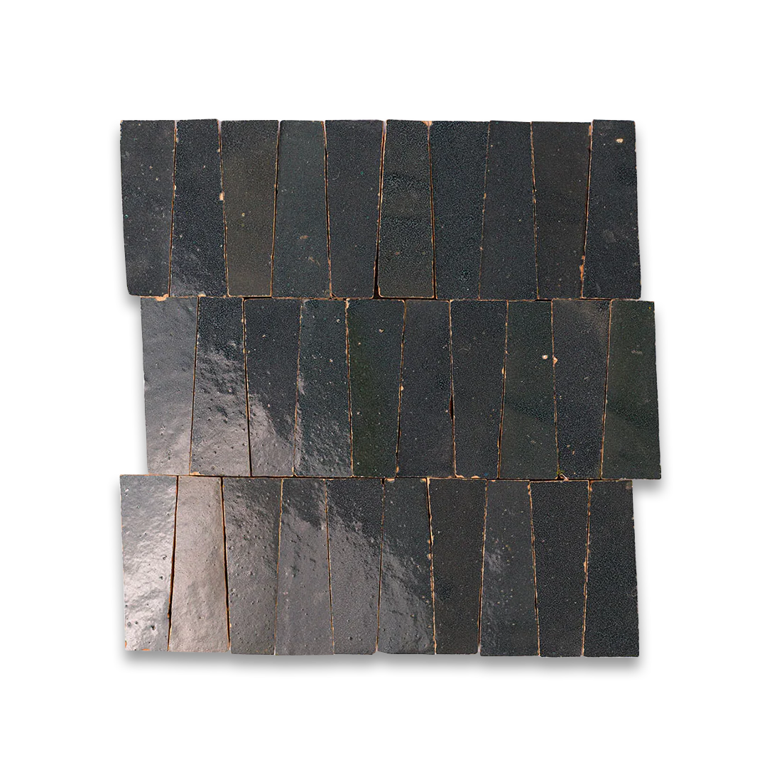Charcoal Trapezoid Zellige